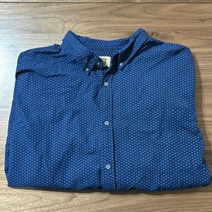 The Foundry 3XL long sleeve button up shirt Blue